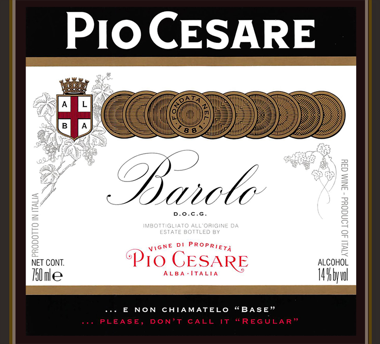 Pio Cesare; red, 