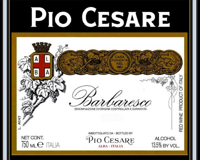 Pio Cesare; red, 