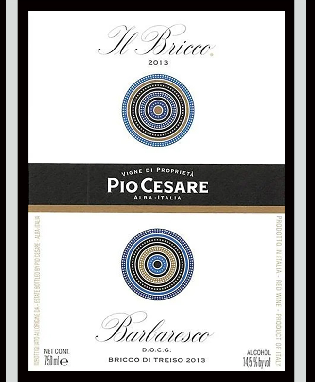 Pio Cesare; red, 
