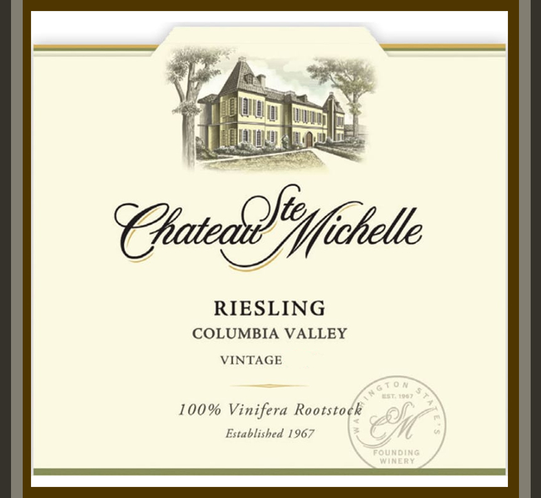 Chateau Ste. Michelle; white, 