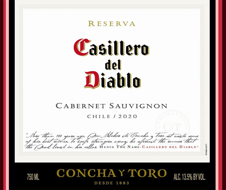 Casillero Del Diablo; red, 