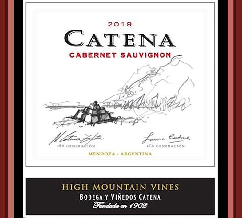 Catena Zapata; red, 