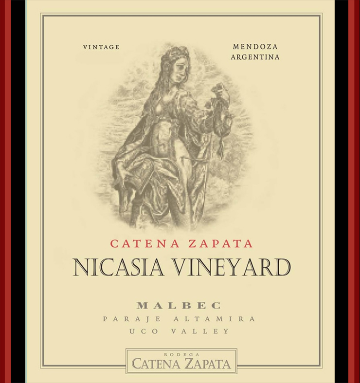 Catena Zapata; red, 