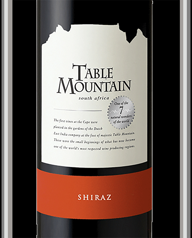 Table Mountain; red, 