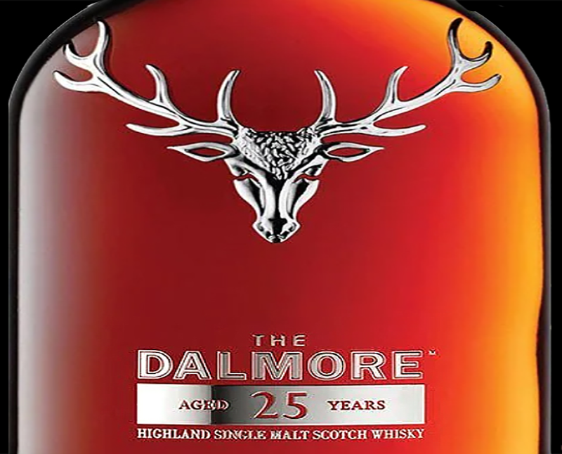 The Dalmore; Single Malt 25 Years, Whisky.