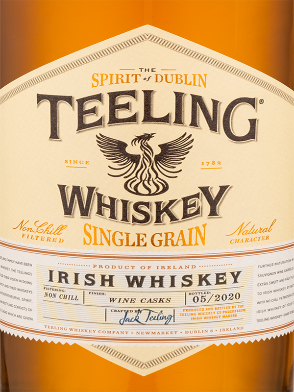Teeling; Single Grain, Whisky.